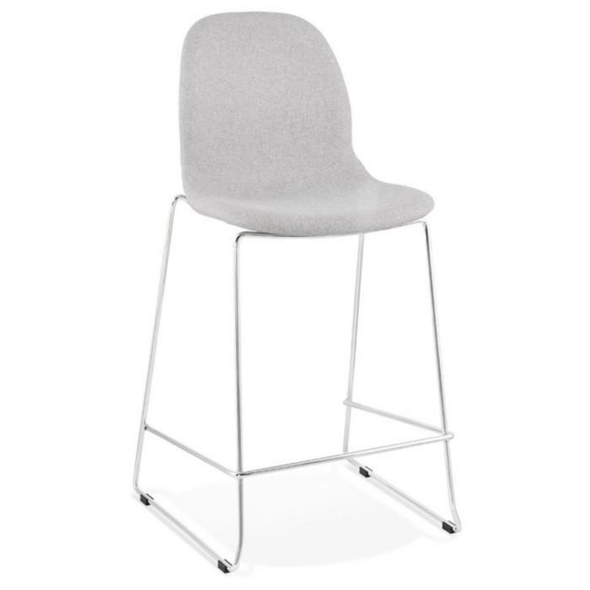 Paris Prix Tabouret de Bar  Tanjan  101cm Gris & Chromé