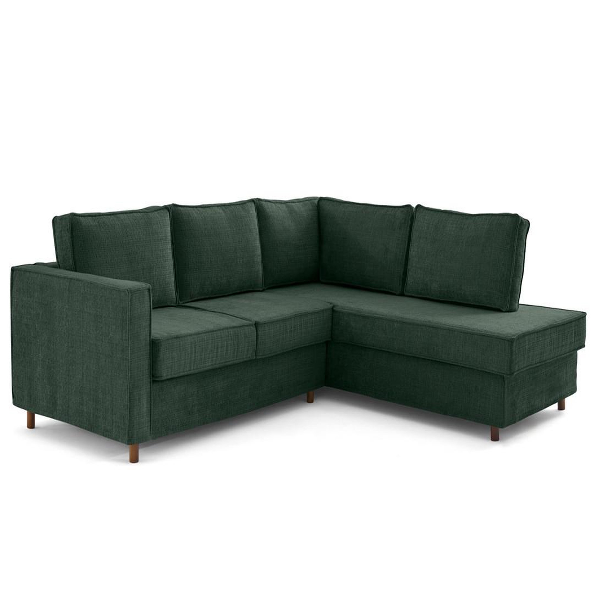 Voir la diapositive 4 : LISA DESIGN Jake - canapé déhoussable d'angle droit 5 places en velours texturé