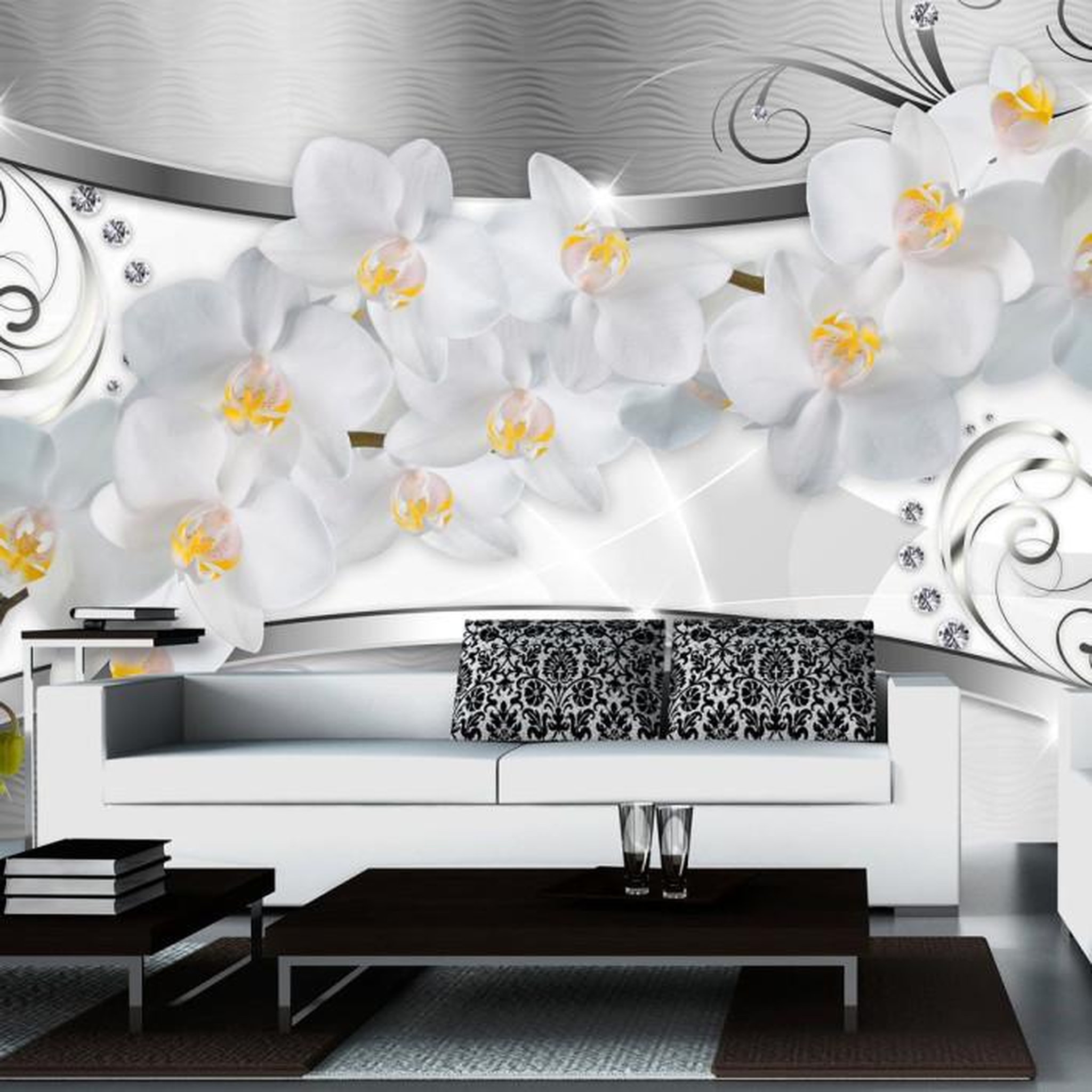 Paris Prix Papier Peint  Flower Bridge. Coloris disponibles : Multicolore