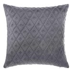 ATMOSPHERA Coussin Déhoussable  Losange 3D  40x40cm Gris