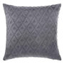 Voir la diapositive 1 : ATMOSPHERA Coussin Déhoussable  Losange 3D  40x40cm Gris