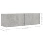 Voir la diapositive 6 : VIDAXL Ensemble de meubles TV 6 pcs Gris beton Bois d'ingenierie