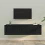 Voir la diapositive 1 : VIDAXL Ensemble de meubles TV 3 pcs Noir Bois d'ingenierie