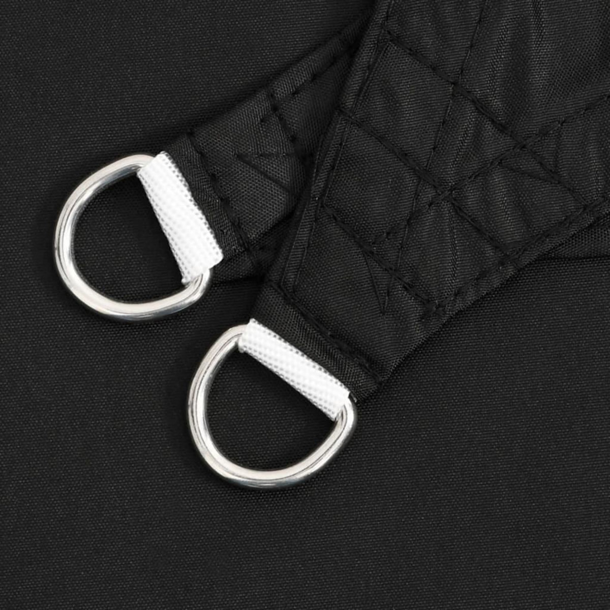 VIDAXL Voile de parasol tissu oxford triangulaire 4x4x5,8 m noir