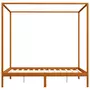 VIDAXL Cadre de lit a baldaquin avec 4 tiroirs Bois de pin 160x200 cm