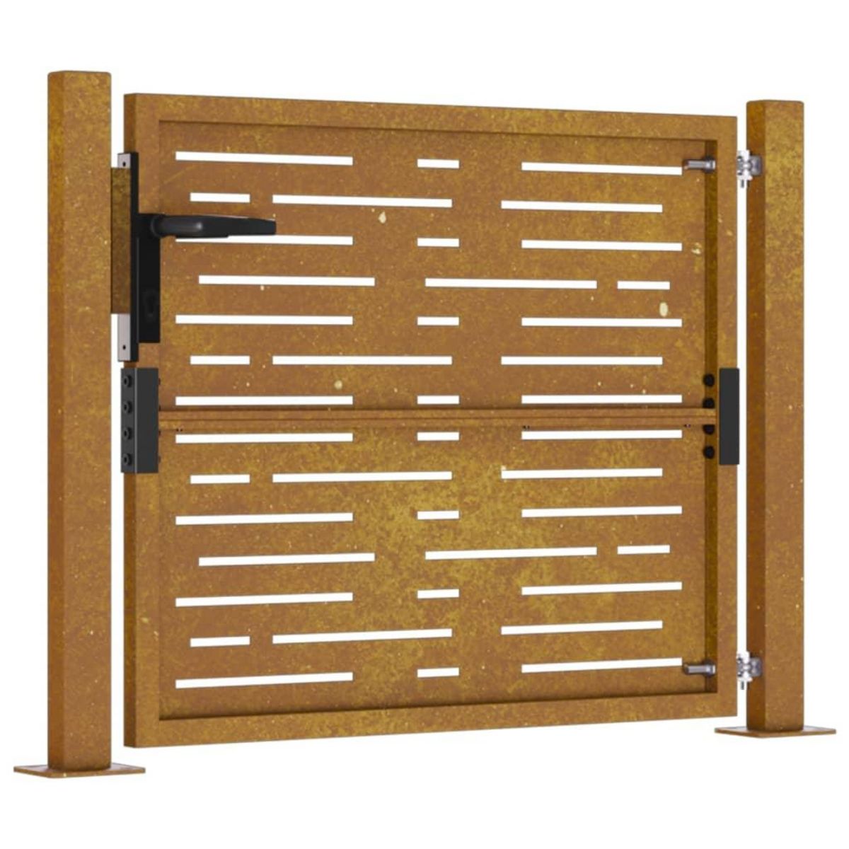 VIDAXL Portail de jardin 105x105 cm acier corten conception de carre