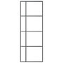 Voir la diapositive 3 : VIDAXL Porte coulissante Verre ESG depoli et aluminium 76x205 cm Noir