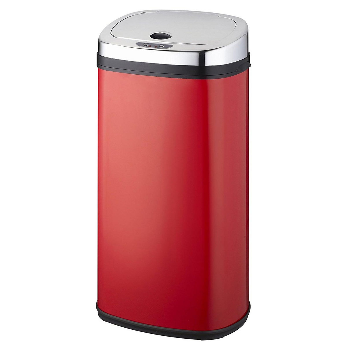 Kitchen move Poubelle automatique 42l rouge/inox - bat-42ls02a red ss