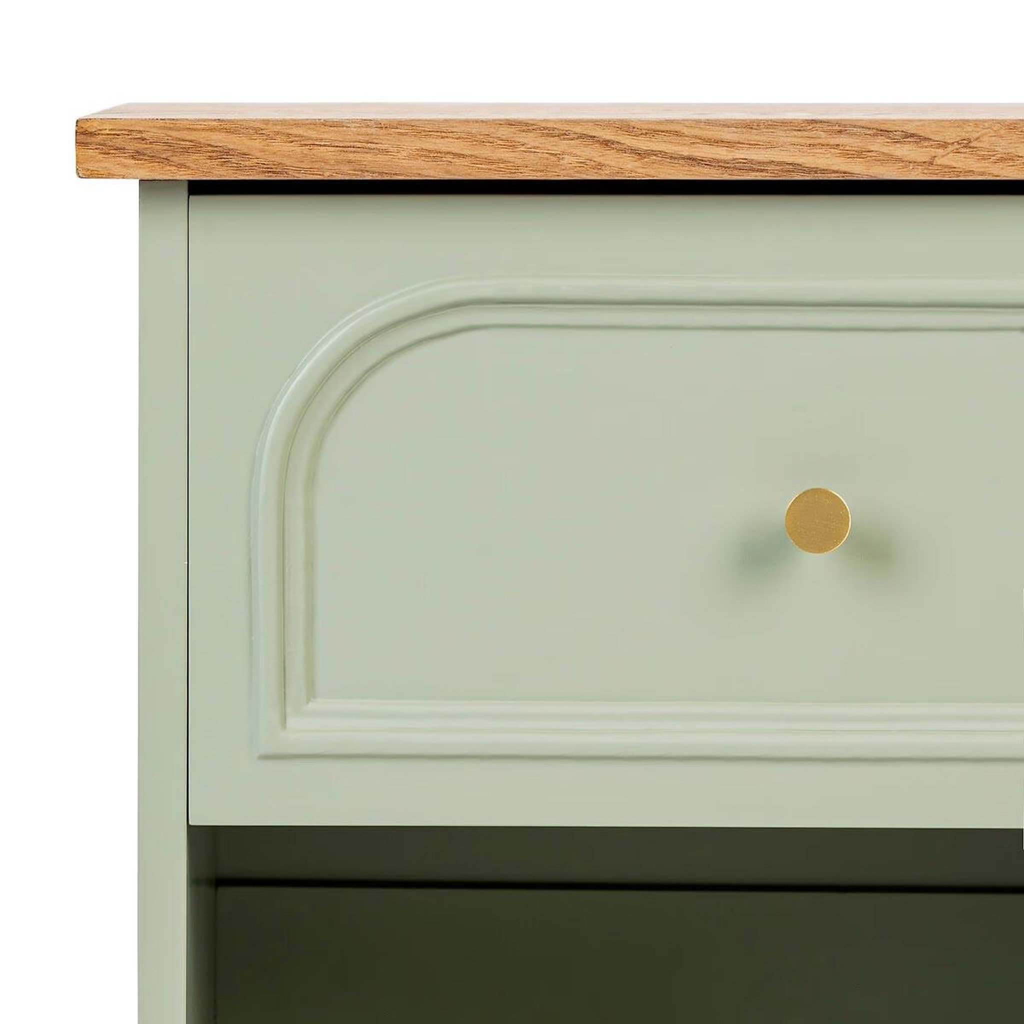 Voir la diapositive 3 : ATMOSPHERA Table de chevet avec tiroir  mohéa  67cm vert céladon