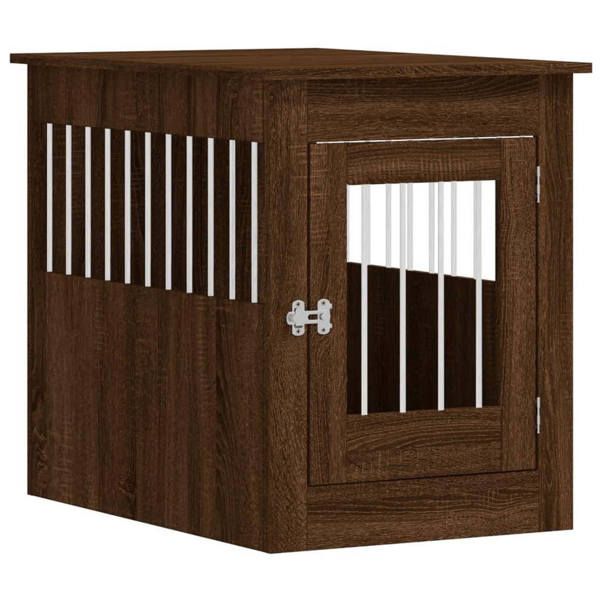 VIDAXL Meuble de cage pour chiens chene marron 55x80x68 cm