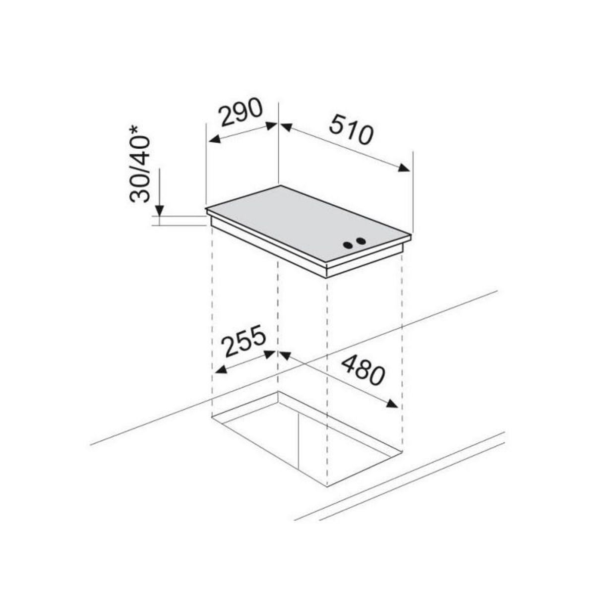 Glem Plaque électrique GLEM 3500W 29cm, GT320IX