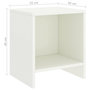 Voir la diapositive 6 : VIDAXL Tables de chevet 2 pcs Blanc 35x30x40 cm Bois de pin massif