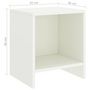 Voir la diapositive 6 : VIDAXL Tables de chevet 2 pcs Blanc 35x30x40 cm Bois de pin massif