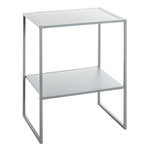 Paris Prix Table d'Appoint Avec Étagère  Rivoli  60cm Gris