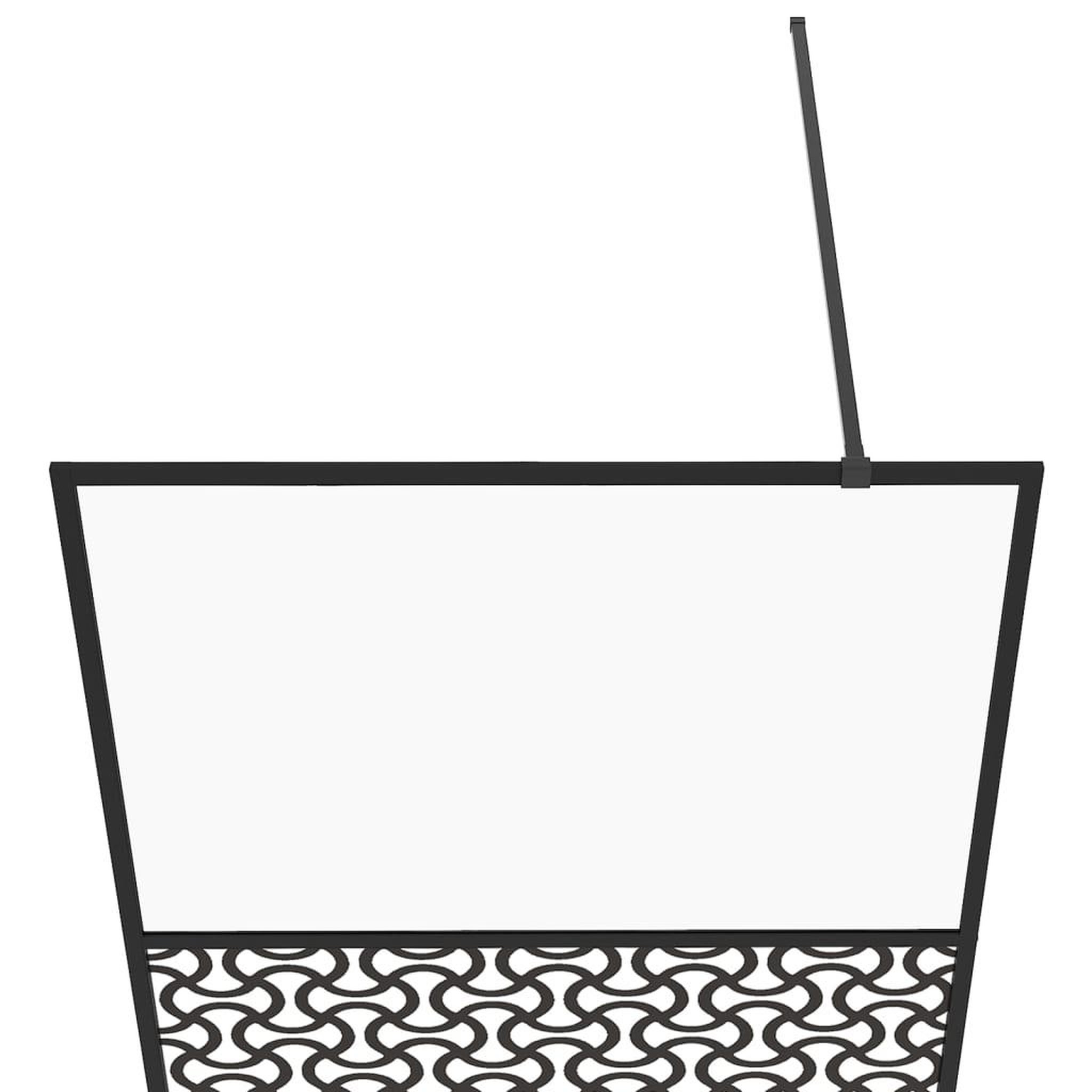 Voir la diapositive 4 : VIDAXL Paroi de douche avec verre ESG transparent 100x195 cm Noir