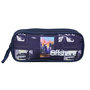 Voir la diapositive 1 : Bagtrotter BAGTROTTER Trousse scolaire 2 compartiments Offshore City Ville Bleue