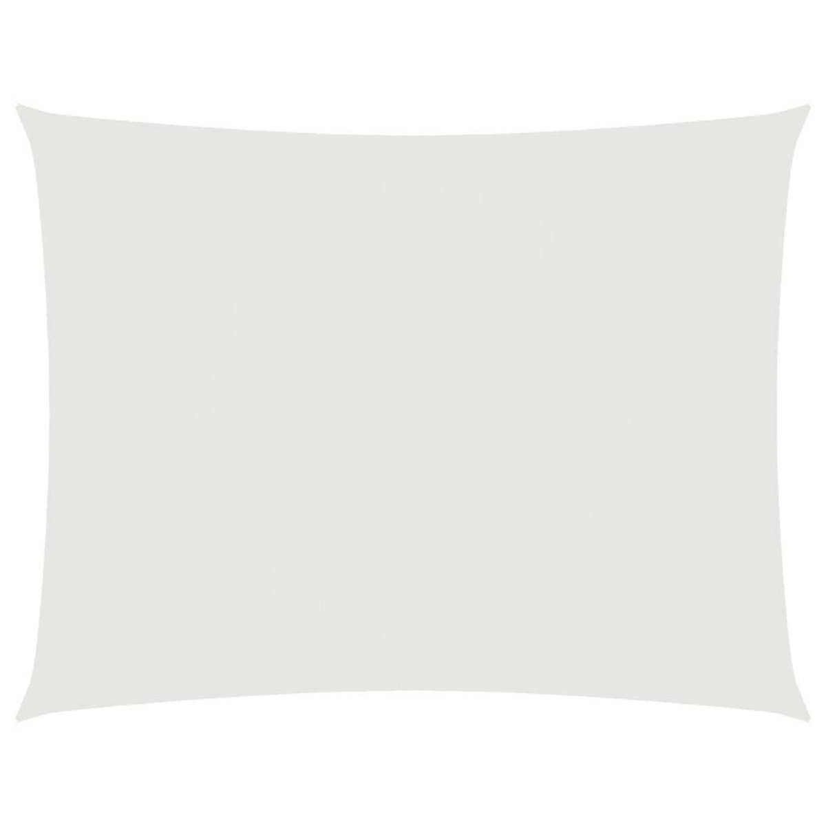 VIDAXL Voile de parasol tissu oxford rectangulaire 6x7 m blanc