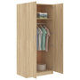 Voir la diapositive 4 : VIDAXL Garde-robe Chene sonoma 80x52x180 cm Bois d'ingenierie