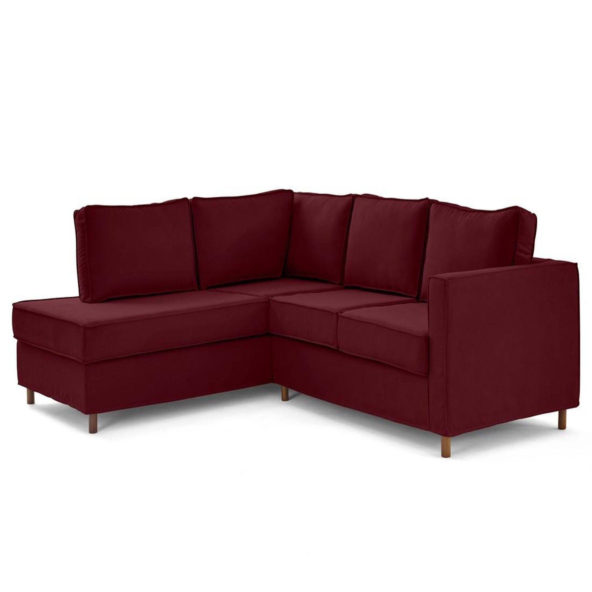 Voir la diapositive 4 : LISA DESIGN Jake - canapé déhoussable d'angle gauche 5 places en tissu