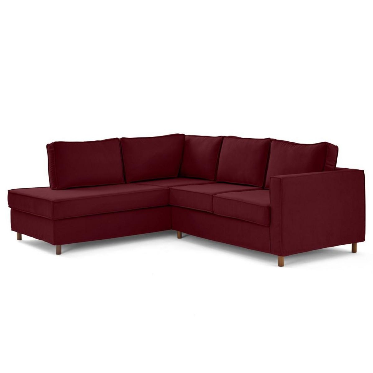 LISA DESIGN Jake - canapé déhoussable d'angle gauche 5 places en tissu