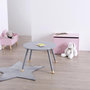 Voir la diapositive 2 : Atmosphera Kids Table Enfant Design  Douceur  60cm Gris