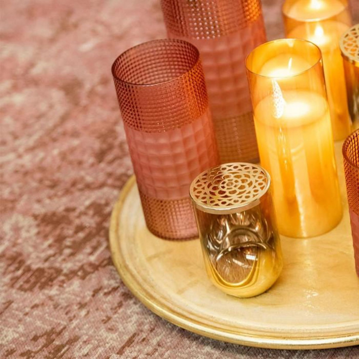 Paris Prix Lampe à Poser en Verre Led  Bright  20cm Or