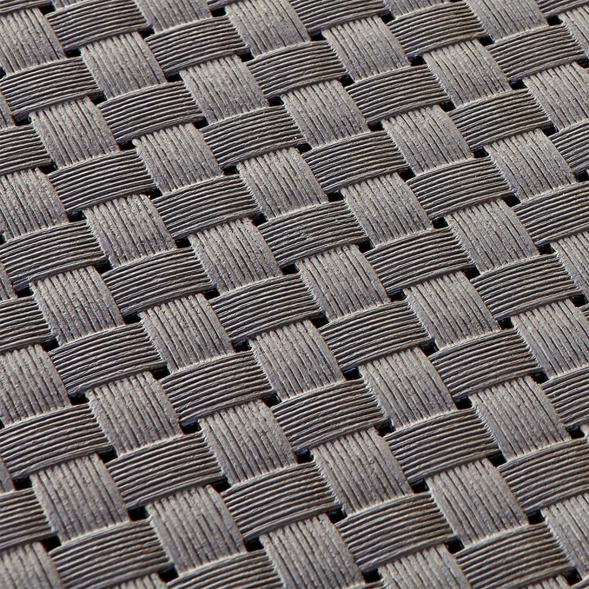 CONCEPT USINE Salon de jardin 2 places effet résine tressée marron ANKARA