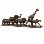 Paris Prix Statue Déco  5 Animaux  51cm Marron