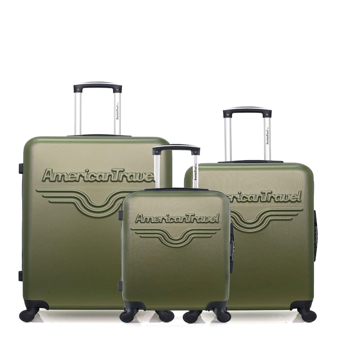 AMERICAN TRAVEL AMERICAN TRAVEL - LOT DE 3 - Valises grand format, weekend et cabine CHELSEA