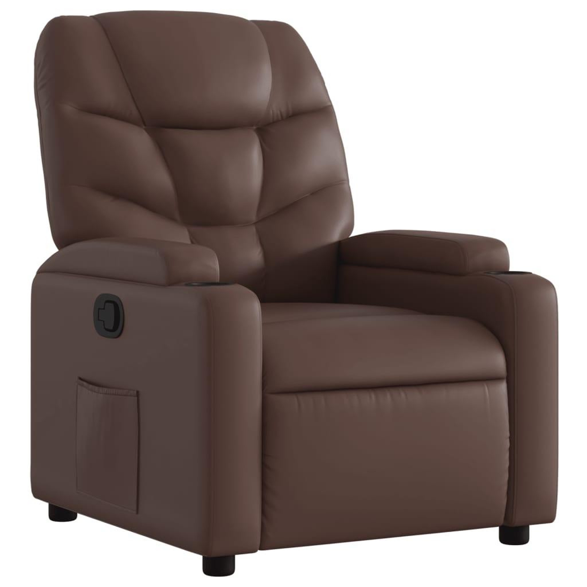 Voir la diapositive 2 : VIDAXL Fauteuil inclinable Marron Similicuir
