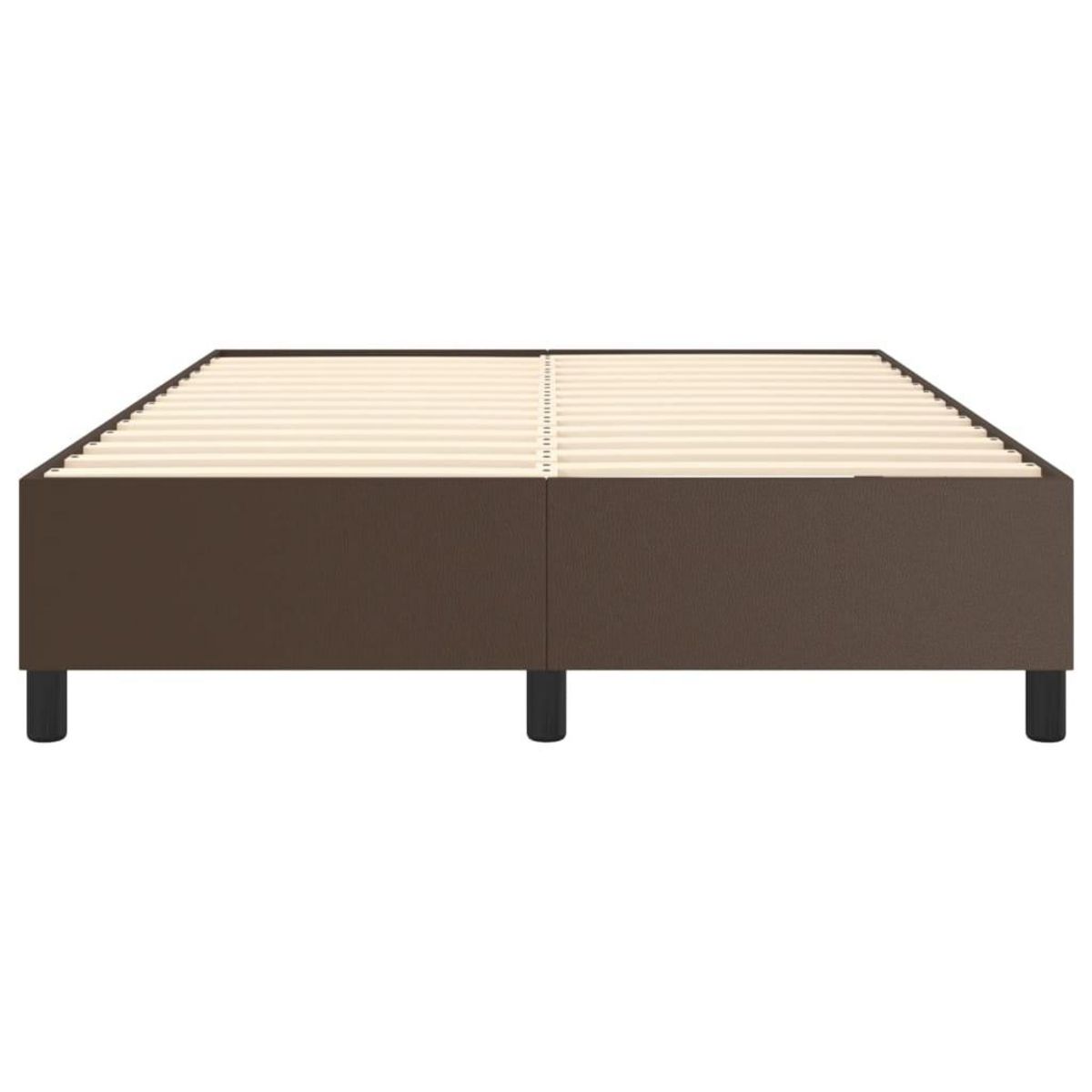 VIDAXL Cadre de lit sans matelas marron 140x190 cm similicuir