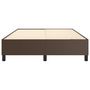 Voir la diapositive 5 : VIDAXL Cadre de lit sans matelas marron 140x190 cm similicuir