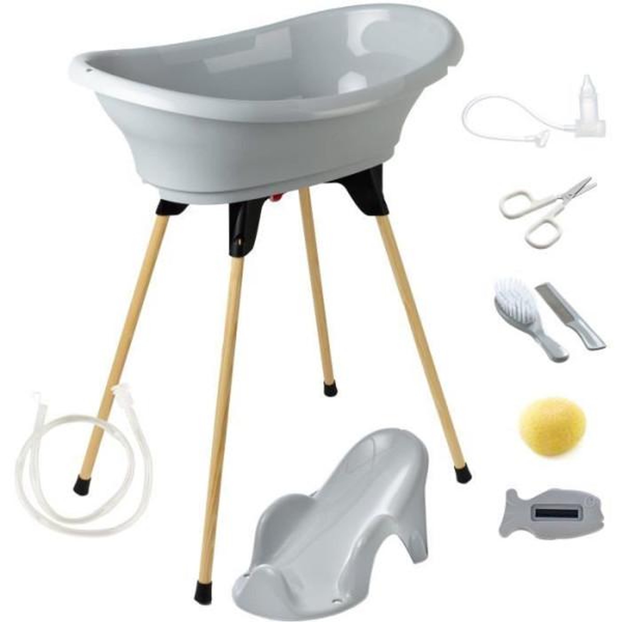 THERMOBABY Pack bain - THERMOBABY - VASCO 9 en 1 - Gris Charme