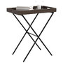 Voir la diapositive 4 : VIDAXL Table a plateau pliable marron 65x40x75 cm resine tressee