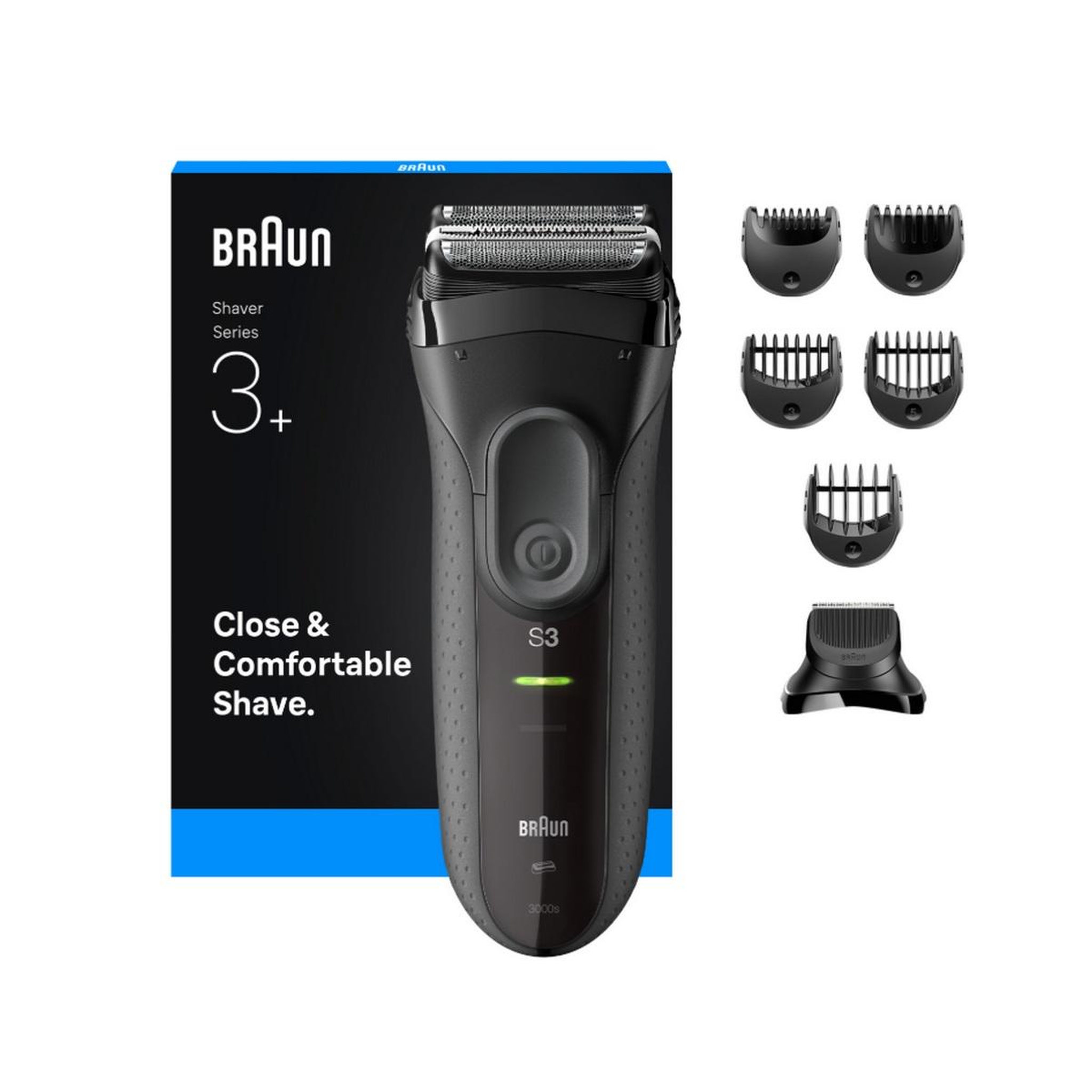 Voir la diapositive 2 : BRAUN Rasoir électrique rechargeable - 3000bt