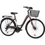 Voir la diapositive 1 : SCRAPPER Vélo VTC 28'' Ville Rigide Femme Alu  Scrapper Railway 2  - Taille L (1.70 m - 1.80 m) - 18 vitesses - Enjambement bas – Freins V-brake - Shimano -  Equipé City - Double freins à disque - Potence réglable Alu