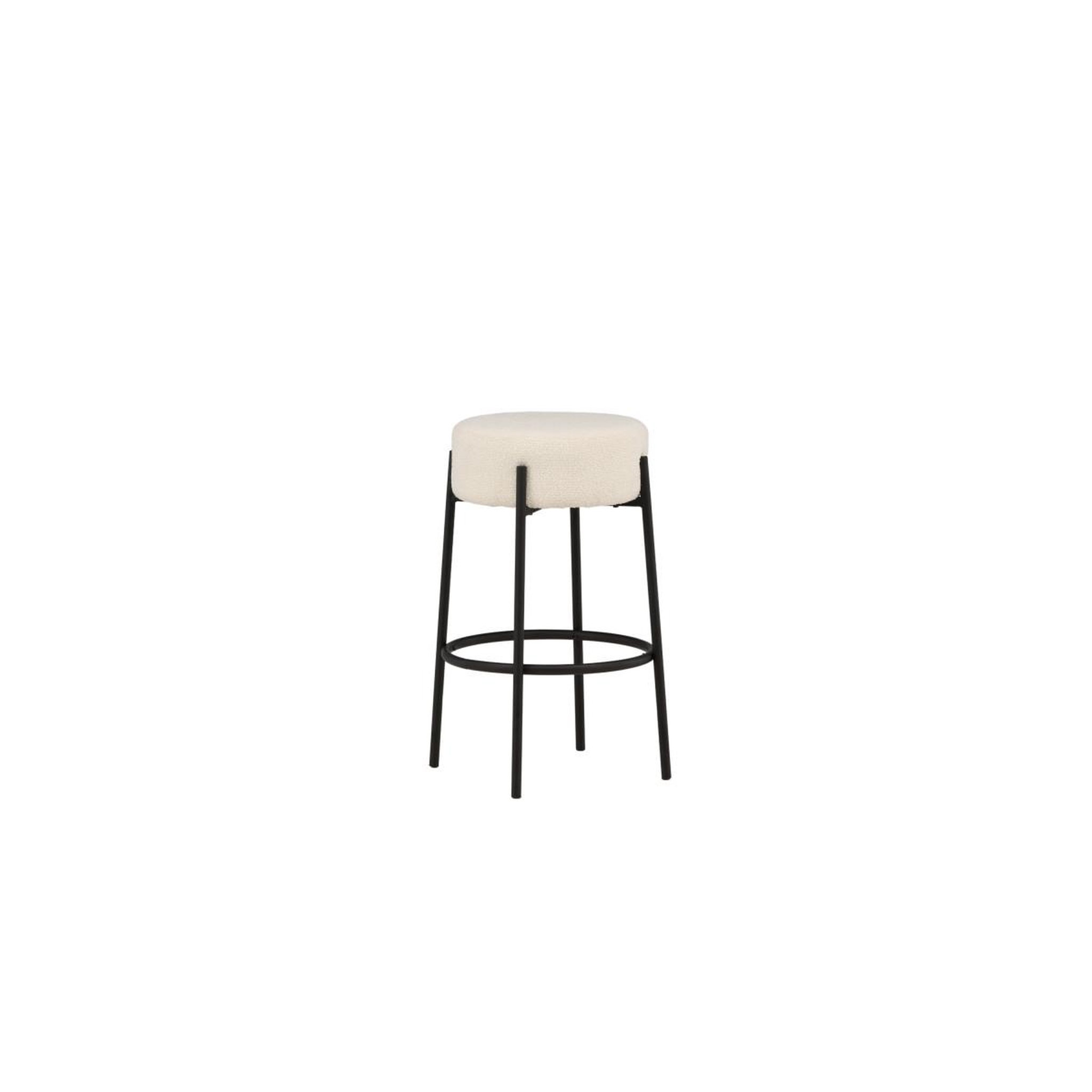 Voir la diapositive 4 : Paris Prix Tabouret de bar bouclette  tucson  70cm blanc