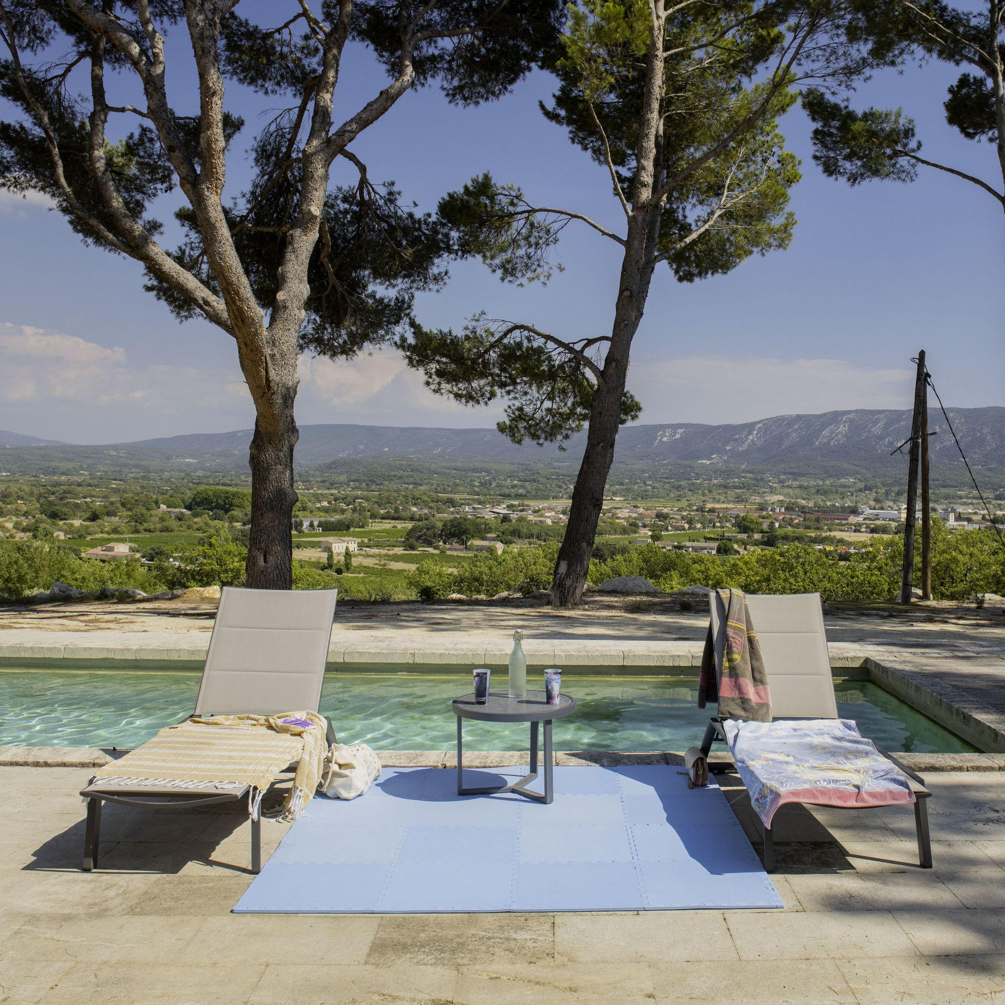Voir la diapositive 4 : WERKAPRO Dalle pour piscine bleu  50x50cm  1cm épaisseur 8 pièces WERKA PRO