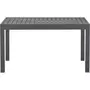 MARKET24 Table de jardin extensible rectangulaire 6 a 10 personnes - Structure aluminium - L 135-270 x P 90 x H 75 cm - Gris foncé