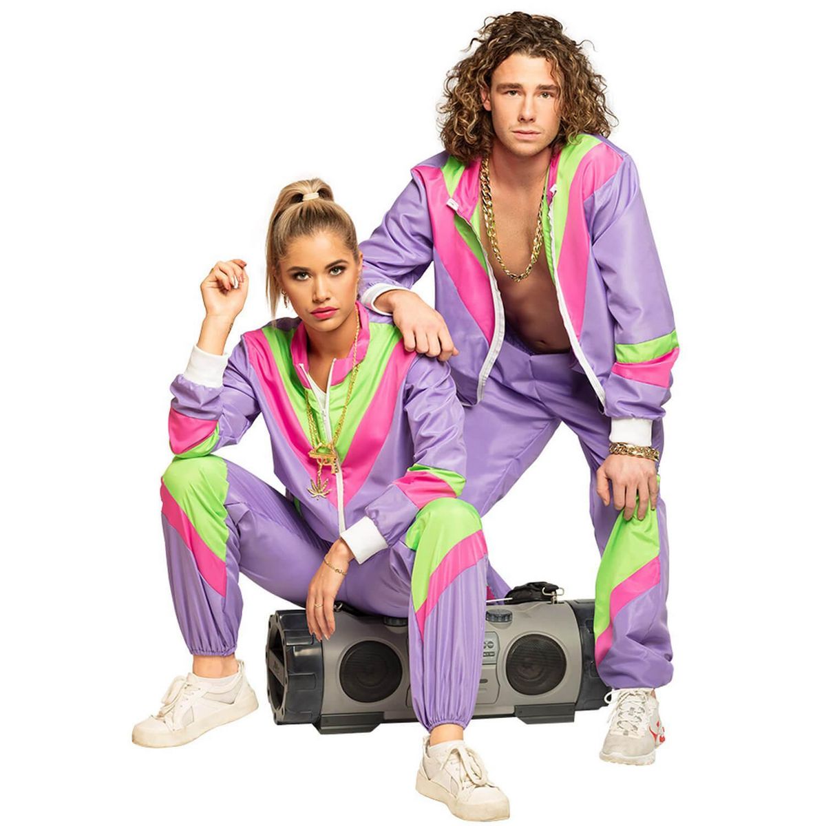 Boland Déguisement Survêtement Rétro - Violet - Homme - XL