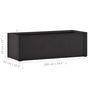 Voir la diapositive 6 : VIDAXL Lit sureleve de jardin systeme arrosage Anthracite 100x43x33 cm