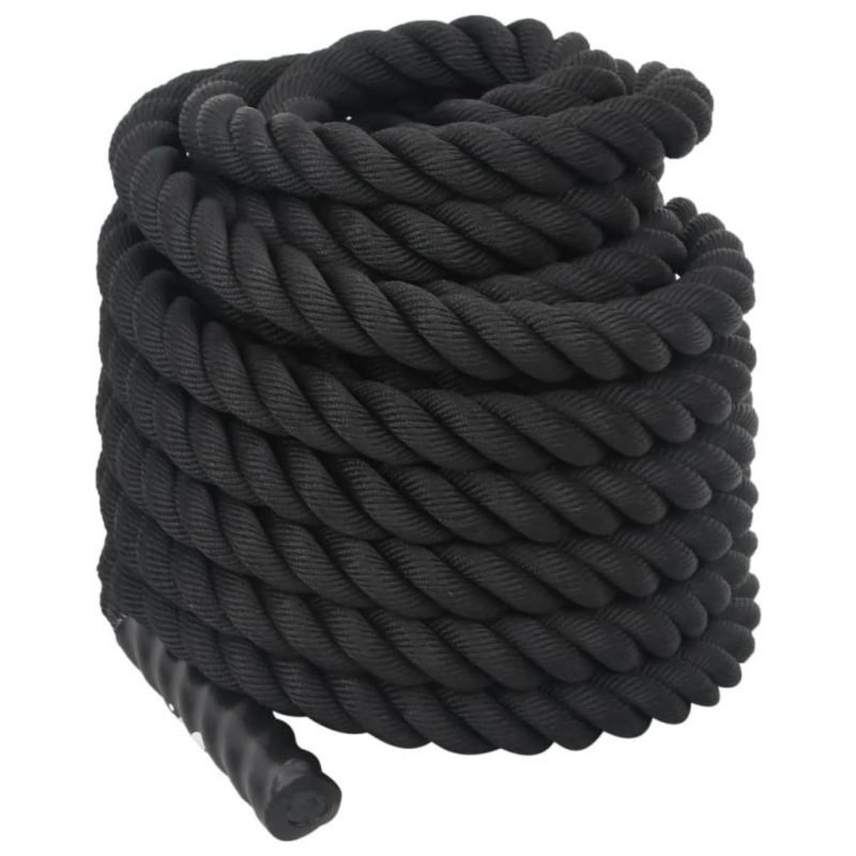 VIDAXL Corde de combat noir 15 m 11 kg polyester