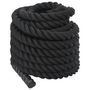 Voir la diapositive 5 : VIDAXL Corde de combat noir 15 m 11 kg polyester