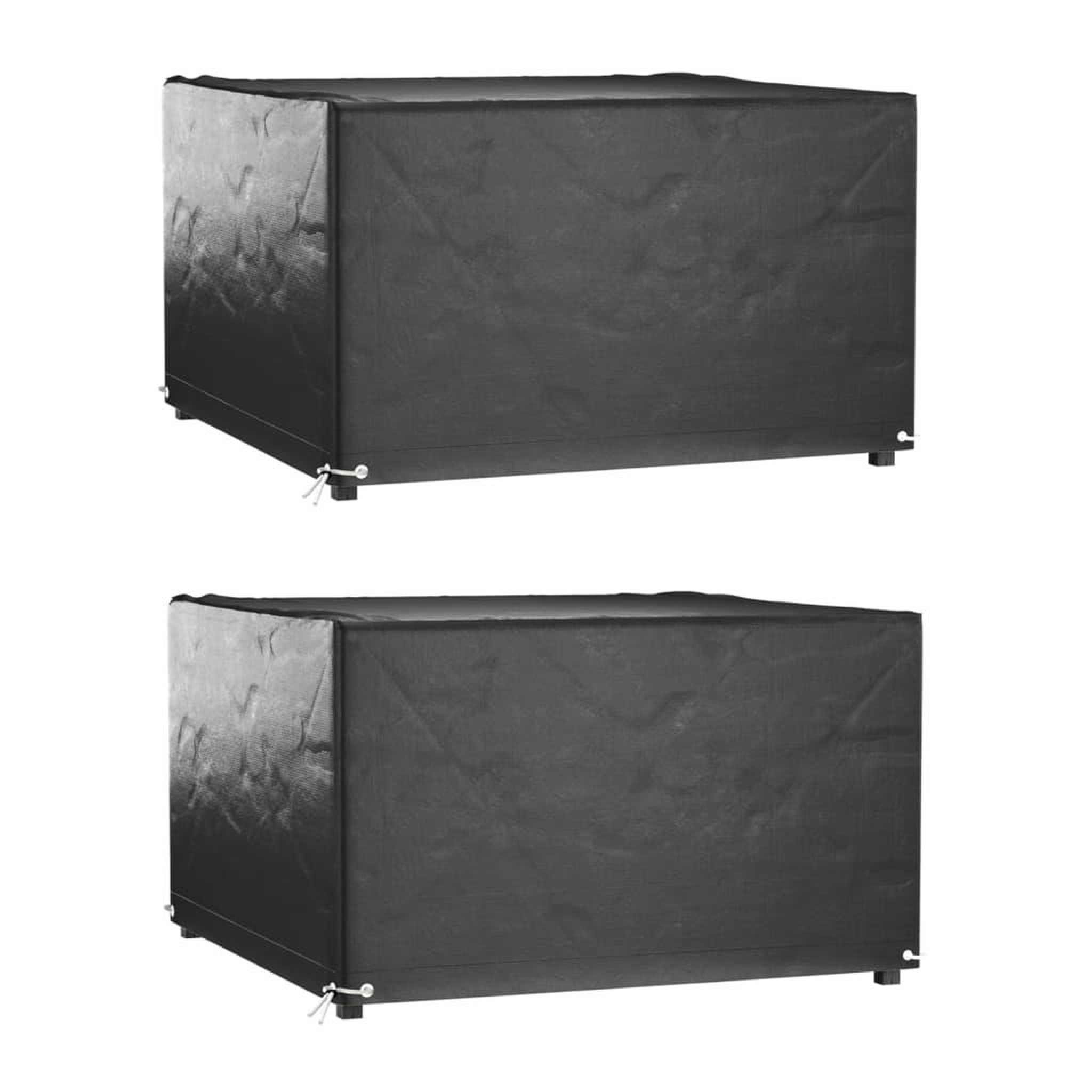 VIDAXL Housses de salon de jardin 2 pcs 8 œillets 125x125x75 cm carre