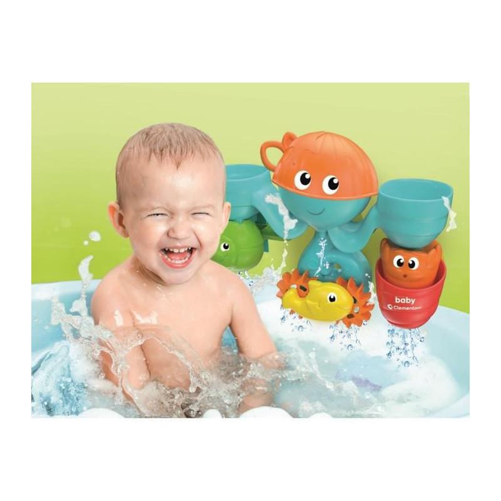 Voir la diapositive 2 : CLEMENTONI Clementoni - Jouet bain bébé - Mon centre d'activités aquatiques