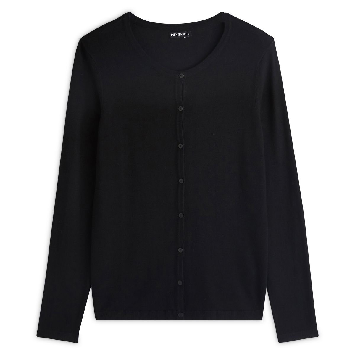 IN EXTENSO Gilet noir col rond femme