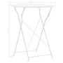 Voir la diapositive 6 : VIDAXL Mobilier de bistro 3 pcs Acier Blanc