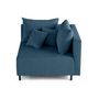 Voir la diapositive 3 : LISA DESIGN Edinburg - module d'assise d'angle droit - en velours côtelé