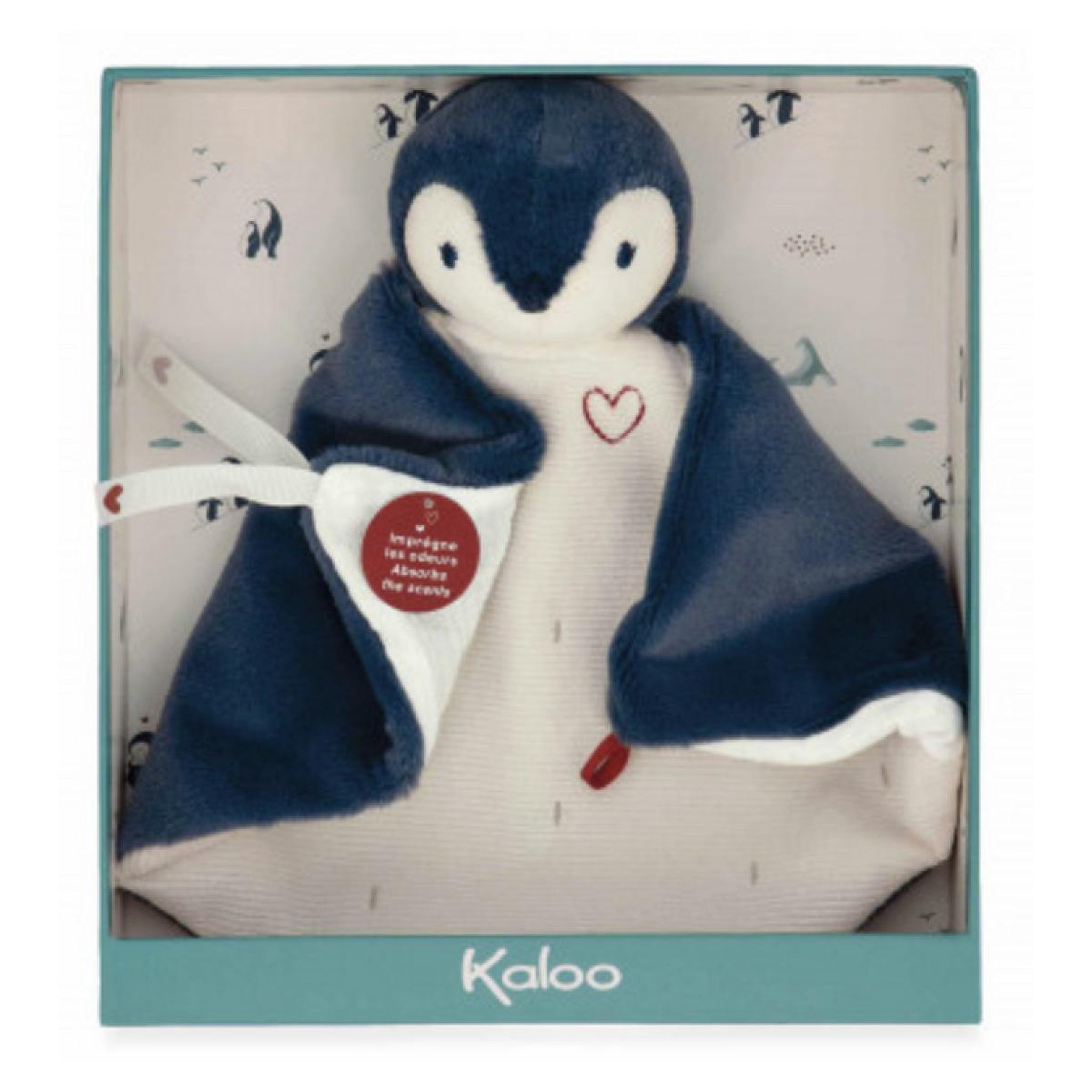 Voir la diapositive 2 : Kaloo Doudou manchot - bleu -