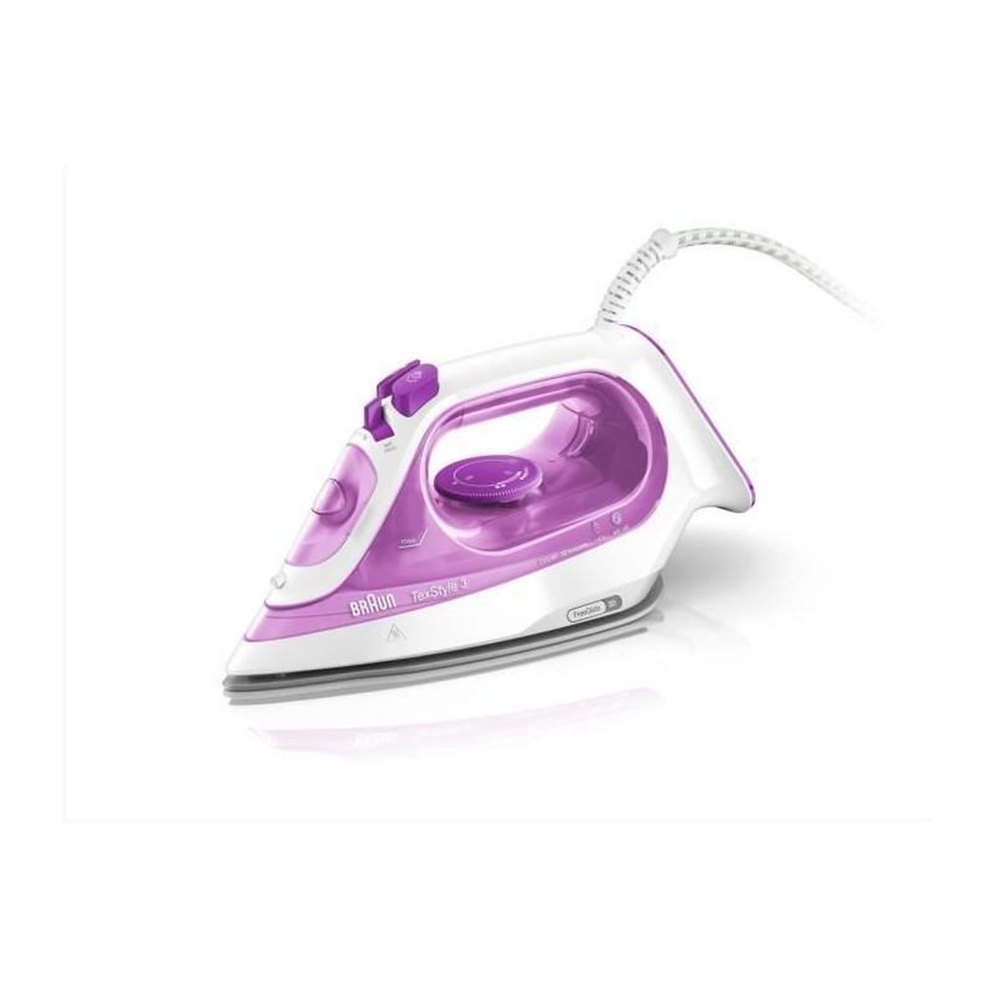 BRAUN BRAUN SI3030PU - Fer Vapeur - TexStyle - Systeme anti-tartre - débit vapeur 45g/min